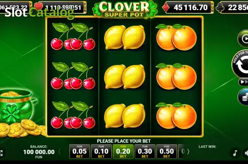 Скрин2. Clover Super Pot слот
