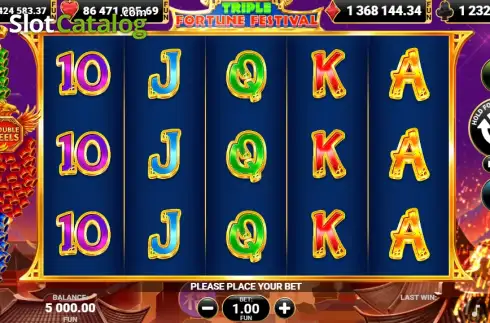 Скрин2. Triple Fortune Festival слот