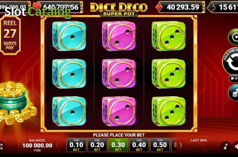 Скрин2. Dice Deco Super Pot слот