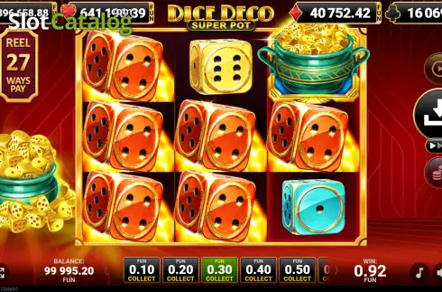 Скрин3. Dice Deco Super Pot слот