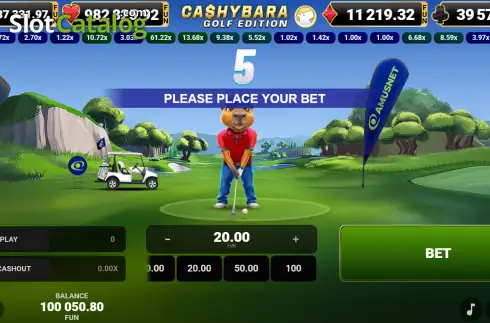 Скрин2. Cashybara Golf Edition слот