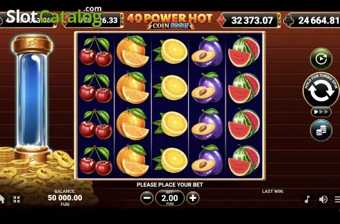 Скрин2. 40 Power Hot Coin Boost слот
