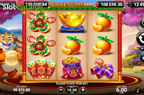Скрин2. Golden Tiger 1000 слот