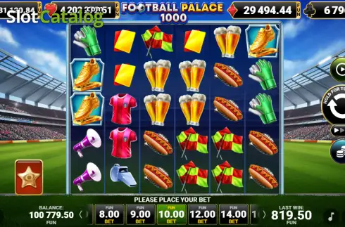 Скрин2. Football Palace 1000 слот