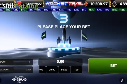 Скрин2. Rocket Trail слот