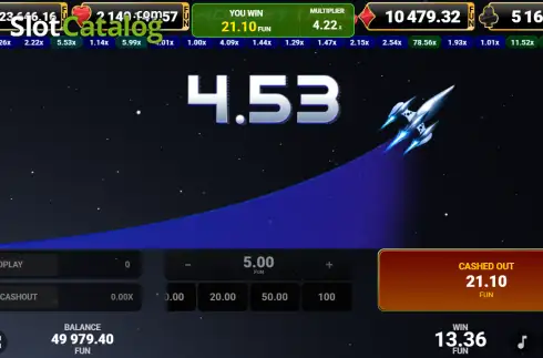 Скрин3. Rocket Trail слот