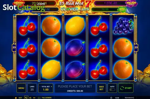 Скрин2. 25 Red Hot 7 Clover Link слот