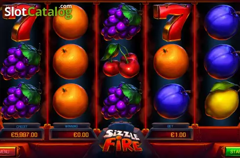 Скрин2. Sizzle Fire слот