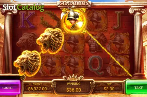 Скрин4. Gladorius слот