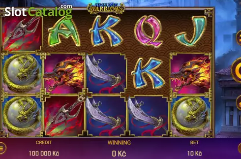 Скрин2. Heavenly Warriors слот