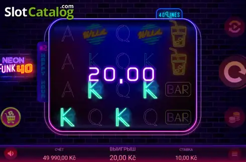 Скрин3. Neon Funk 40 слот