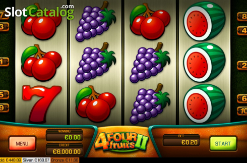Скрин2. Four Fruits 2 слот