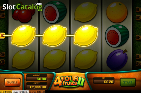 Скрин4. Four Fruits 2 слот