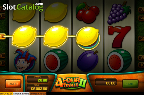 Скрин5. Four Fruits 2 слот