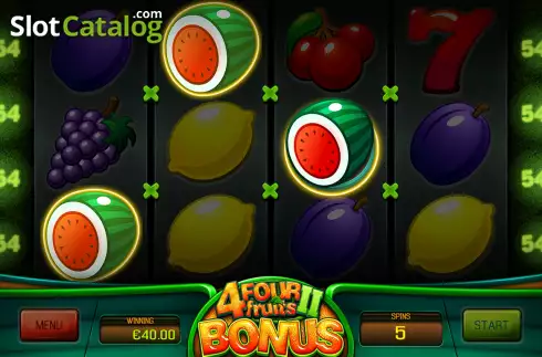 Скрин7. Four Fruits 2 слот