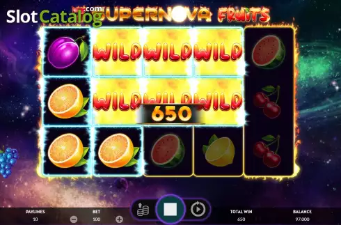 Скрин5. 7 Supernova Fruits слот