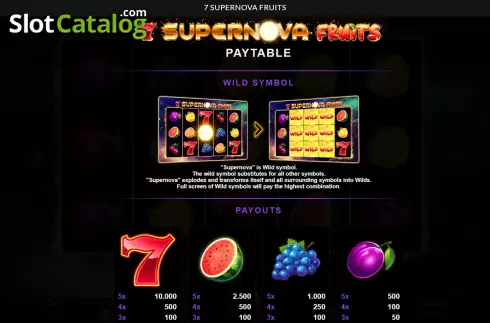 Скрин9. 7 Supernova Fruits слот