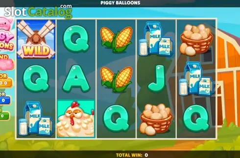 Скрин2. Piggy Balloons слот