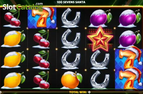 Скрин2. 100 Sevens Santa слот