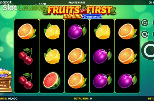 Скрин2. Fruits First Diamond Treasures слот