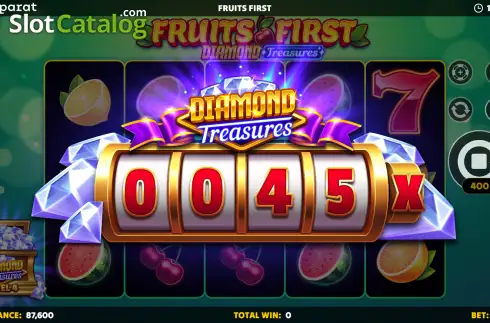 Скрин3. Fruits First Diamond Treasures слот