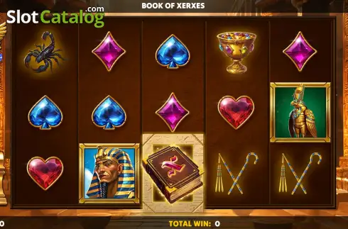 Скрин2. Book of Xerxes Diamond Treasures слот