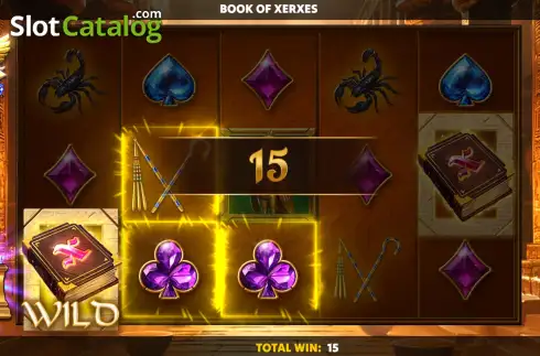 Скрин3. Book of Xerxes Diamond Treasures слот