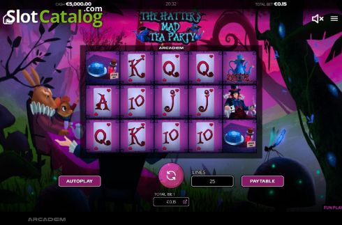 Скрин2. The Hatters Mad Tea Party слот