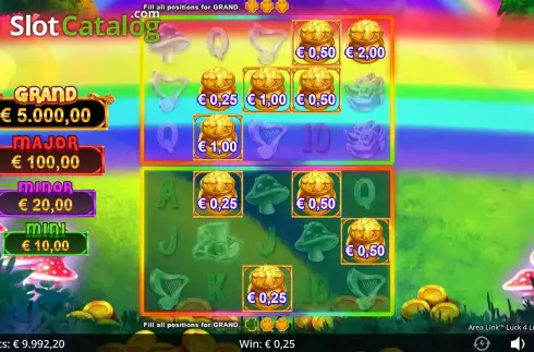 Скрин9. Area Link Luck 4 Lucky Charms слот