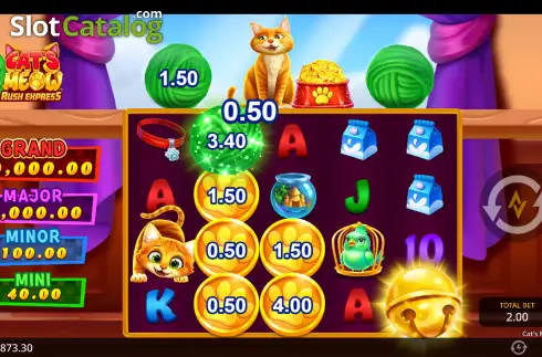 Скрин3. Cat’s Meow Rush Express слот