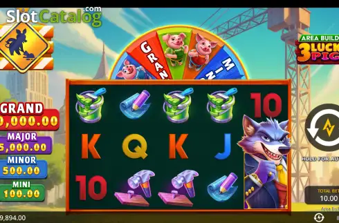 Скрин2. Area Build'R 3 Lucky Pigs слот