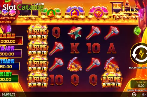 Скрин2. Blazing Bonanza Rush Express слот