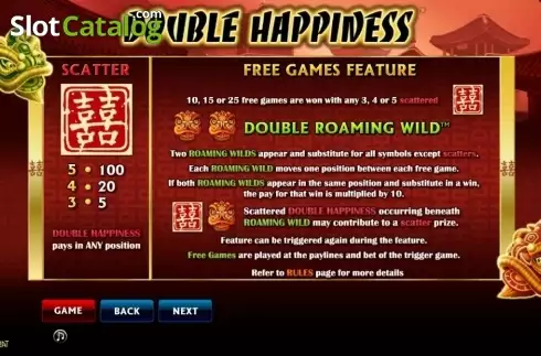 Скрин3. Double Happiness (Aristocrat) слот