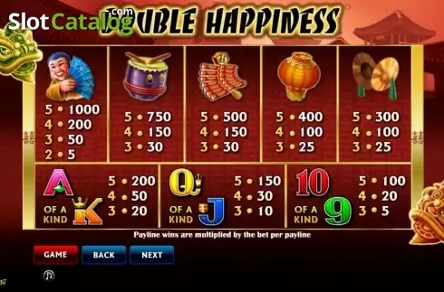 Скрин4. Double Happiness (Aristocrat) слот