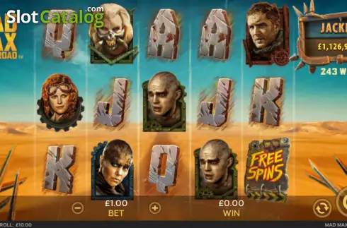 Скрин2. Mad Max Fury Road слот