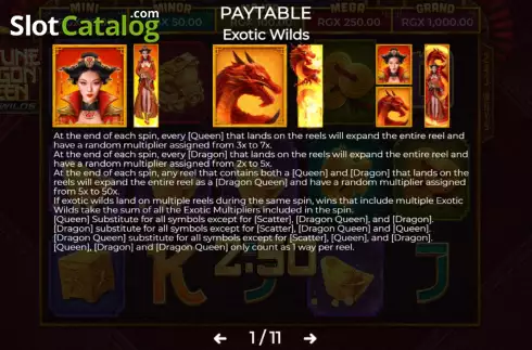 Скрин5. Fortune Dragon Queen Exotic Wilds слот
