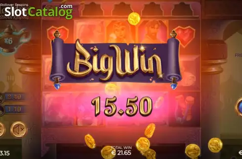 Скрин4. Aladdin's Rollover Respins слот