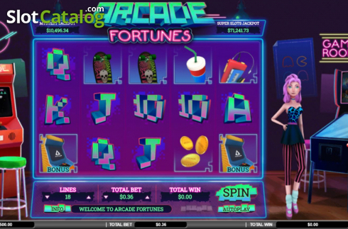 Скрин2. Arcade Fortunes слот
