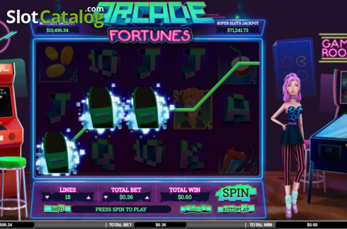 Скрин3. Arcade Fortunes слот