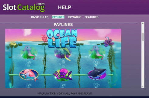 Скрин7. Ocean Life слот