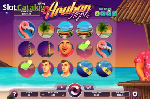 Скрин2. Aruban Nights слот
