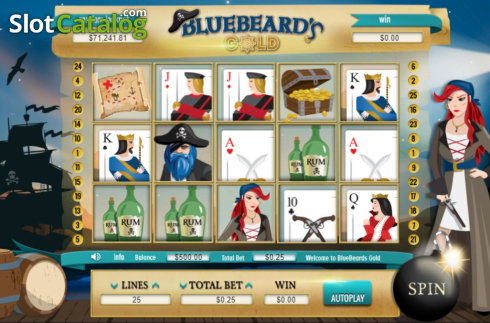 Скрин2. Blue Beard's Gold слот