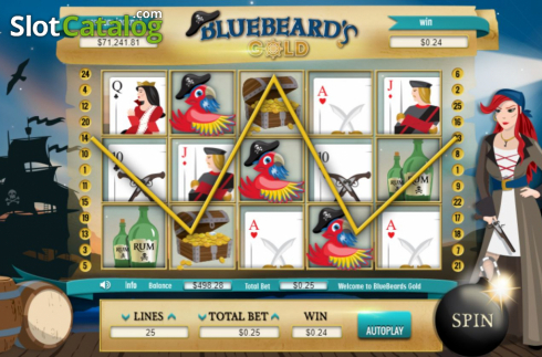 Скрин4. Blue Beard's Gold слот
