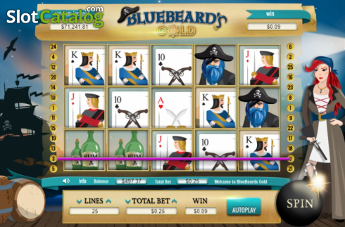 Скрин5. Blue Beard's Gold слот