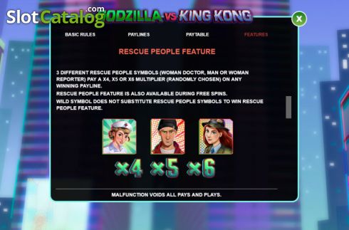 Скрин6. Godzilla vs King Kong слот