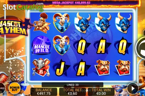 Скрин2. Mascot Mayhem слот
