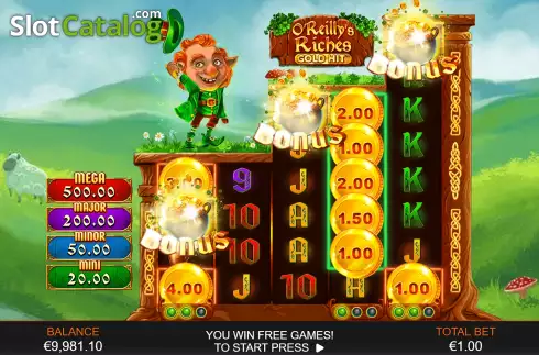 Скрин8. Gold Hit: O’Reilly’s Riches слот