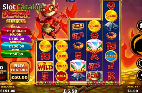 Скрин2. Gold Hit: Lil Demon слот