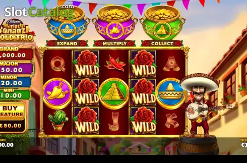 Скрин2. Gold Trio: Mariachi Bonanza слот