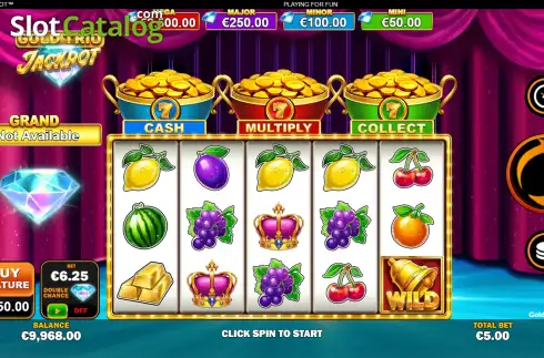 Скрин2. Gold Trio: Jackpot слот